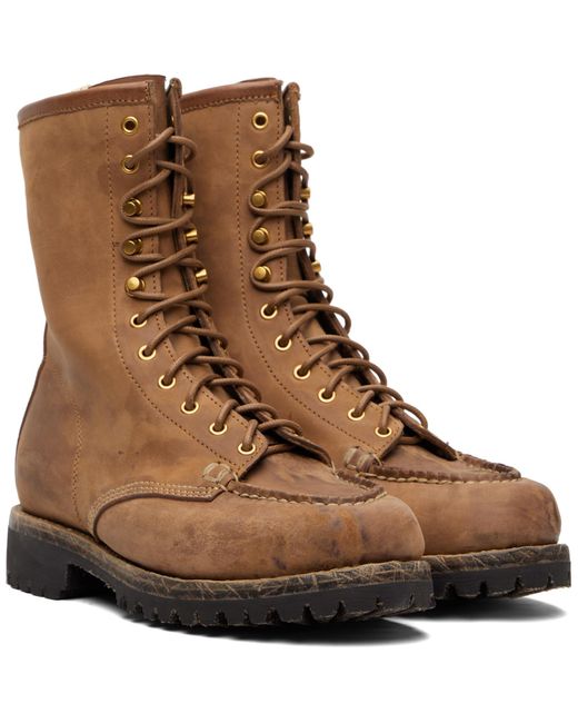 Visvim Brown Scout Moc Boots for men