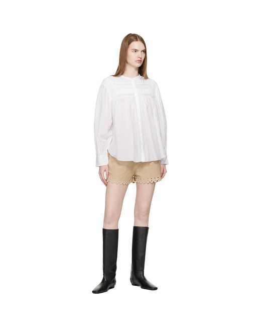Isabel Marant Natural Balyme Shorts