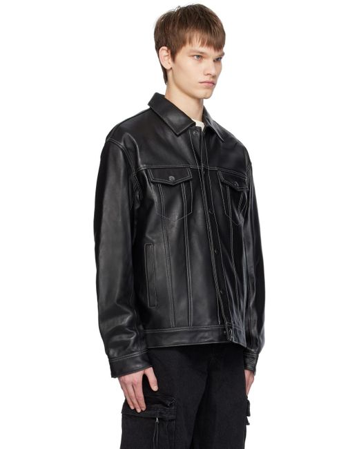 Axel Arigato Black Kai Leather Jacket for men