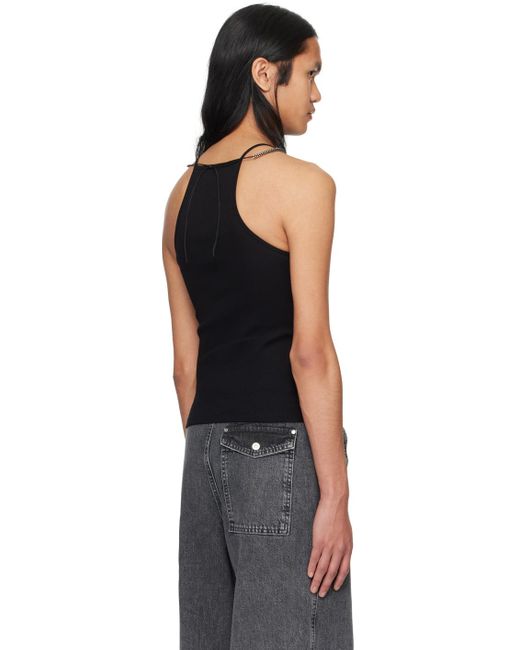 Dion Lee Black Barball Tank Top for men