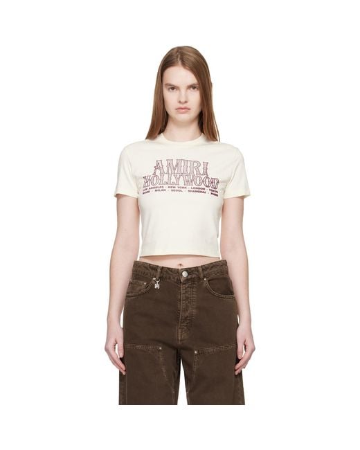 Amiri Multicolor Off- Hollywood' Baby T-Shirt