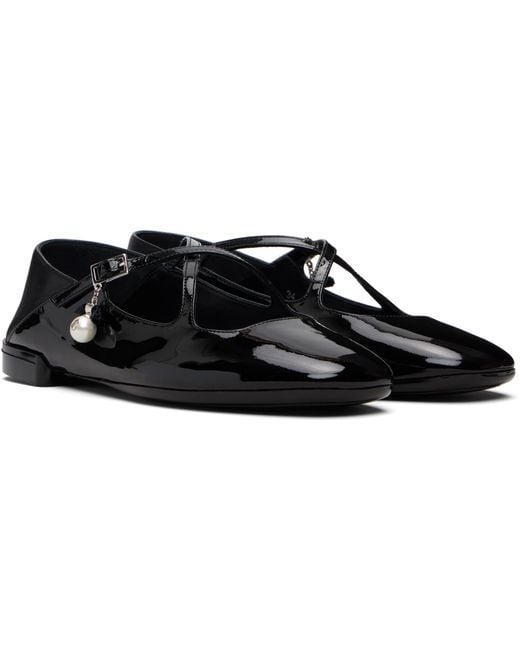 Jimmy Choo Black Eleri Ballerina Flats