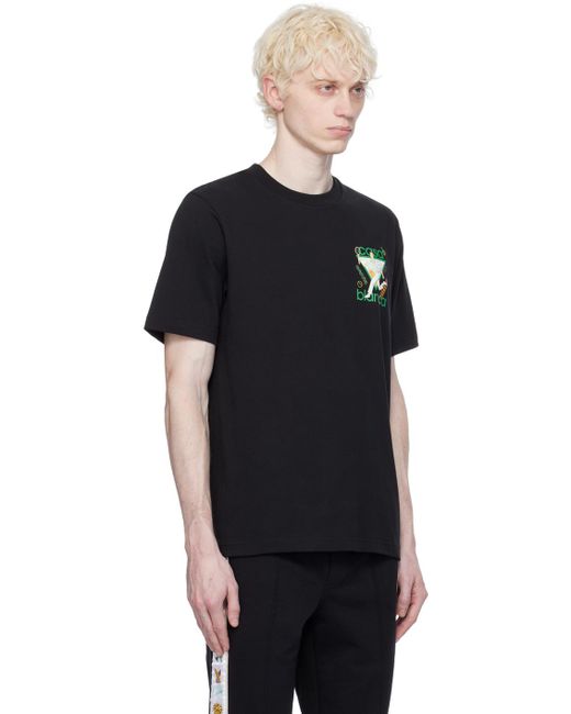 Casablancabrand Black 'le Jeu' T-shirt for men