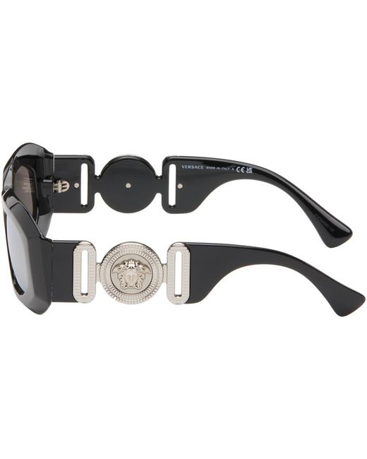 Versace Black Maxi Medusa Biggie Sunglasses for men