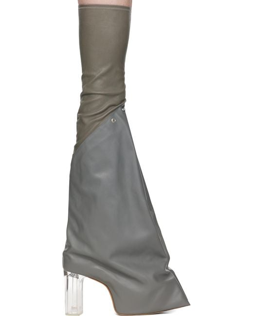 Rick Owens Black Concordians Taco Kiss Boots for men
