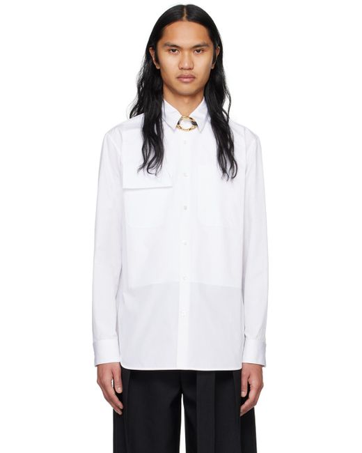Chemise blanche à poches Jil Sander pour homme en coloris White