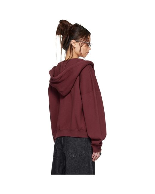 Lu'u Dan Red Bruce Lee X Lựu Đạn Burgundy Zip Hoodie