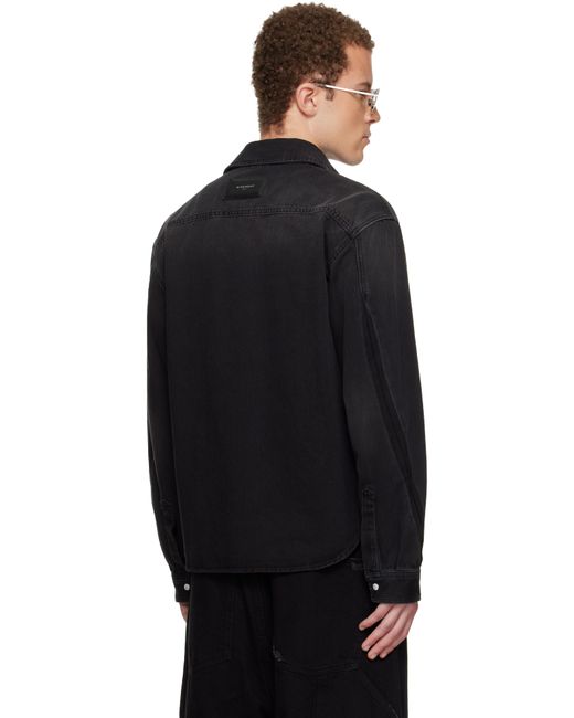 Chemise Noire En Denim Givenchy pour homme en coloris Black