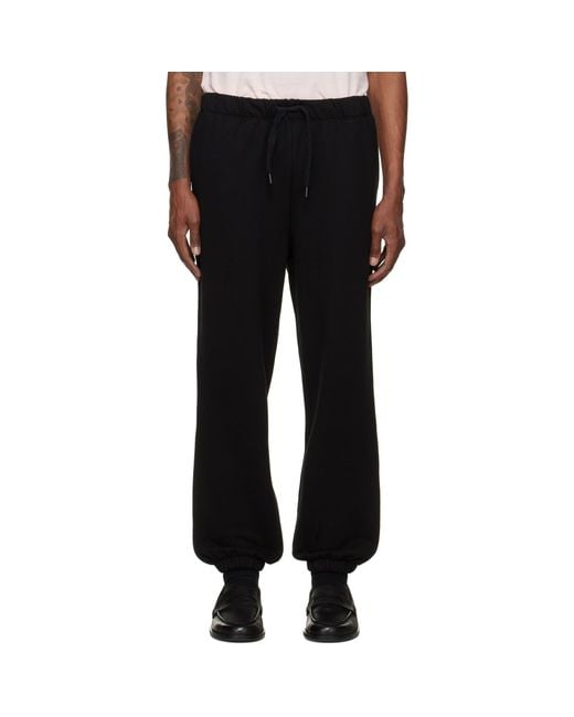 Boss Black Drawstring Sweatpants for men