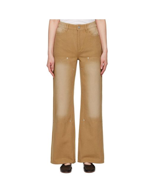 Holzweiler Natural Tan Juno Workwear Trousers