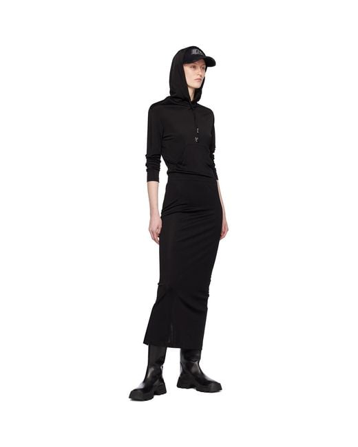 Dion Lee Black Gathered Maxi Dress