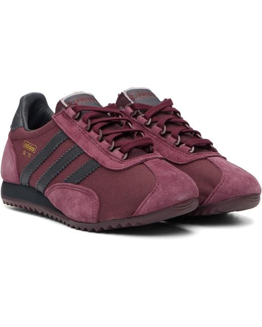 Adidas Originals Black Burgundy Sl 72 Pt Sneakers