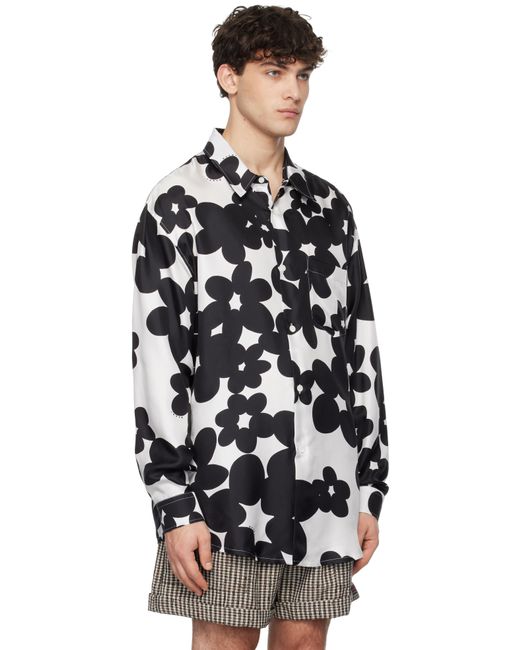 Marni Black Dillies Print Shirt for men