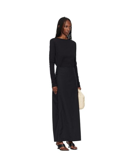 Our Legacy Black Twisted Maxi Dress