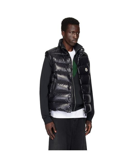 Moncler Black Tibb Down Vest for men