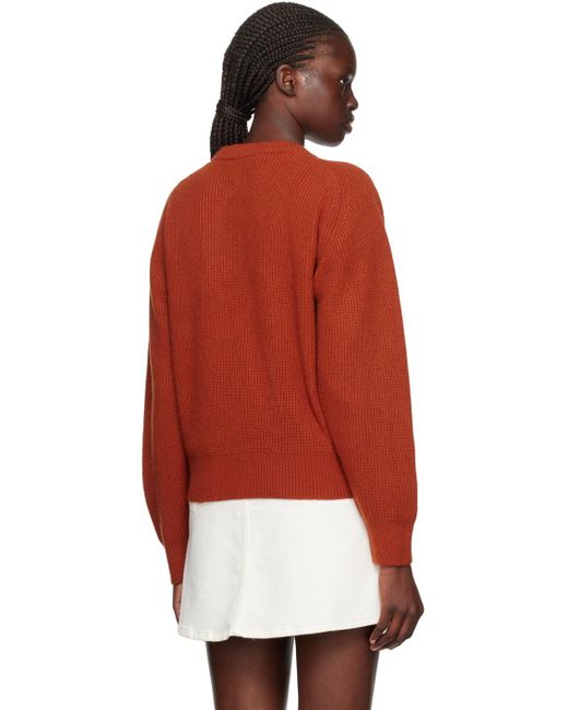 Maison Kitsuné Red Bold Fox Head Sweater