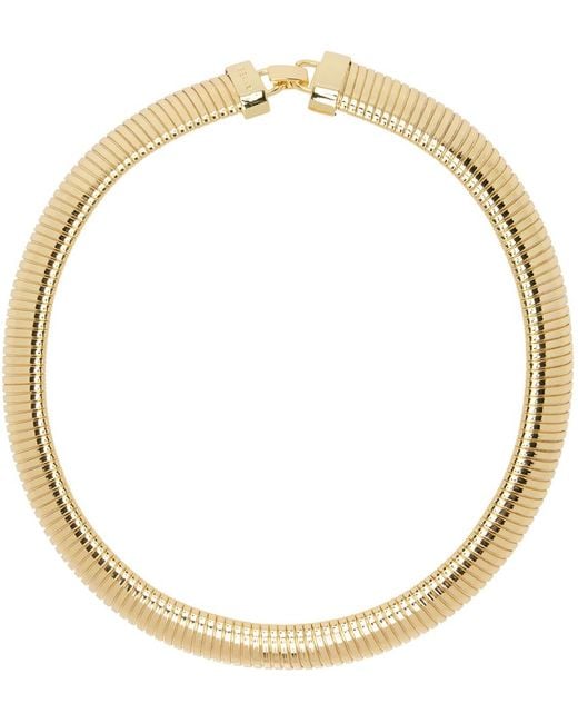 Anine Bing Metallic Coil Chain Necklace