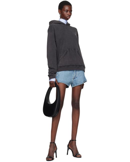 Coperni Black Washed Logo Hoodie