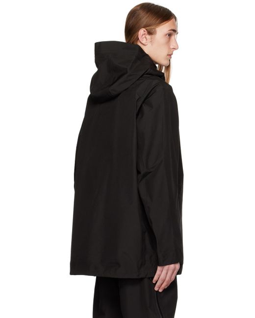 メンズ Norse Projects ARKTISK ブラック ウォータープルーフ ジャケット Black