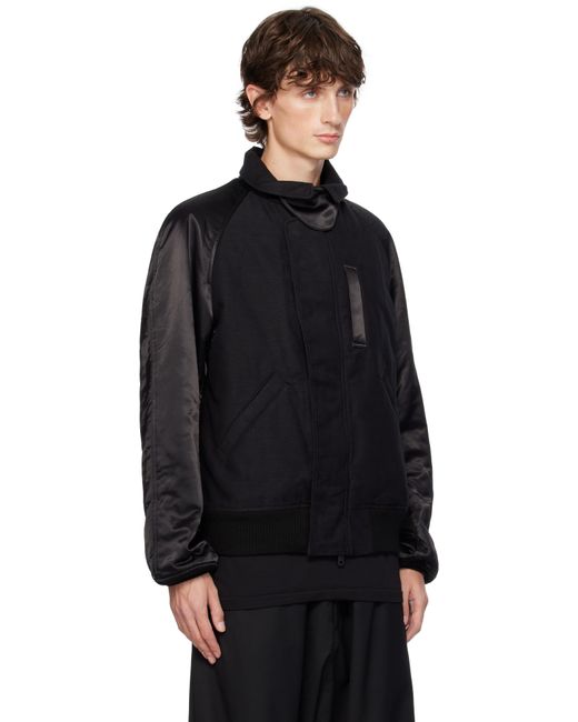 Y-3 Black Flight Bomber Jacket for men