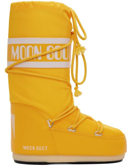 Bottes icon jaunes Moon Boot pour homme en coloris Yellow