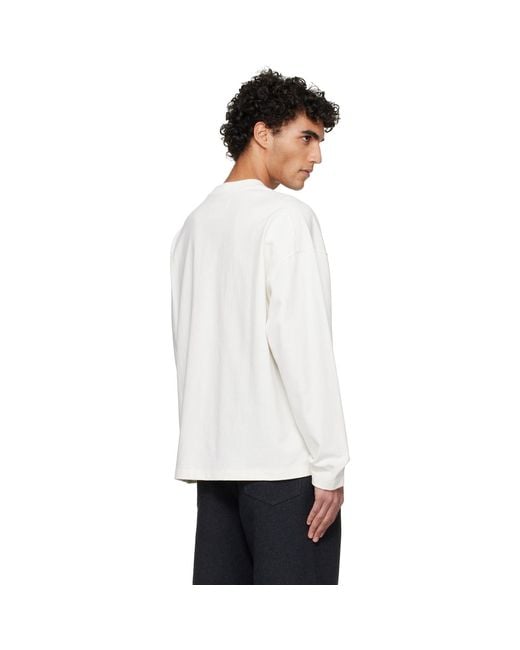 Jil Sander White Logo T-Shirt for men