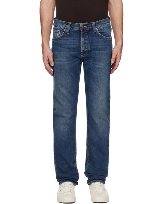Jean Solid Ollie Bleu Nudie Jeans pour homme en coloris Blue