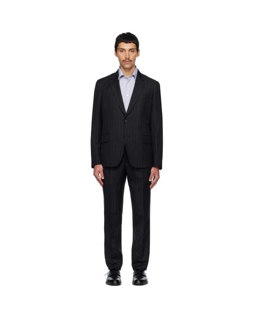 Paul Smith Black Tailored Two-Button Suit for men