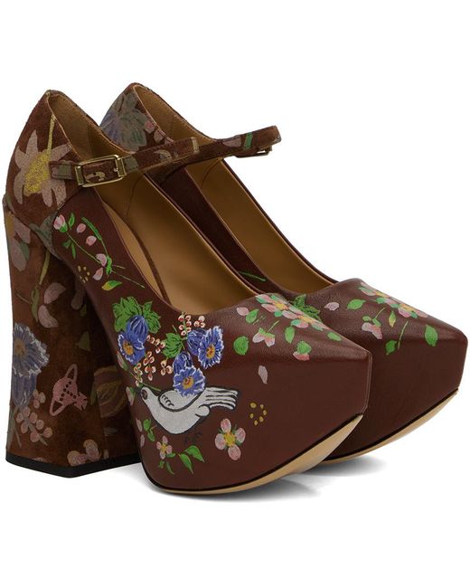 Chaussures charles ix à talon bottier arctic brunes Vivienne Westwood en coloris Brown