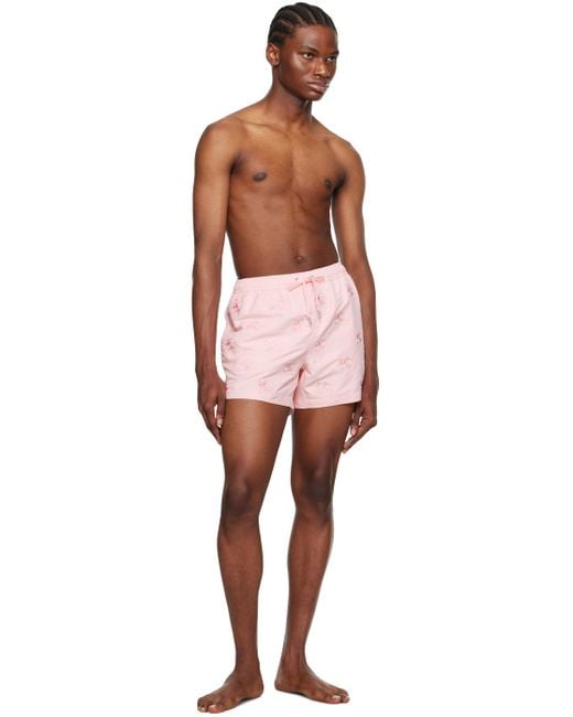 Burberry Pink Ekd Swim Shorts for men