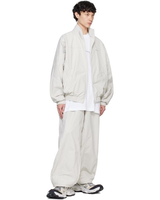 メンズ Vetements ホワイト オーバルロゴ トラックパンツ White