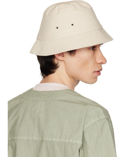 Norse Projects Green Off- Eco-Dye Bucket Hat for men