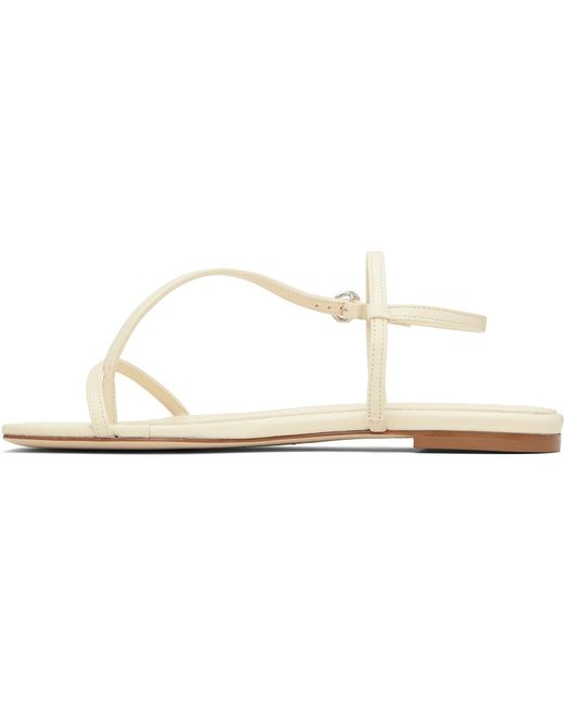 Aeyde Black Off- Ella Square-Toe Sandals