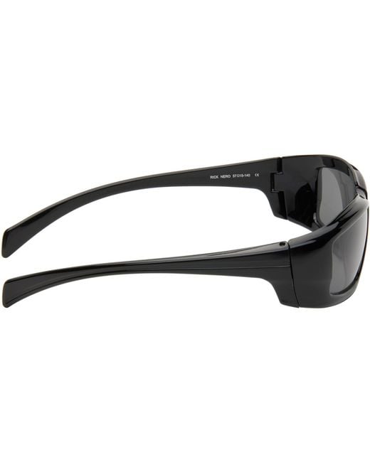 Rick Owens Black Temple Rick Sunglasses
