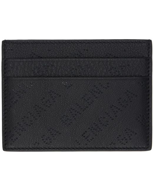 Balenciaga Black Perforated Card Holder for men