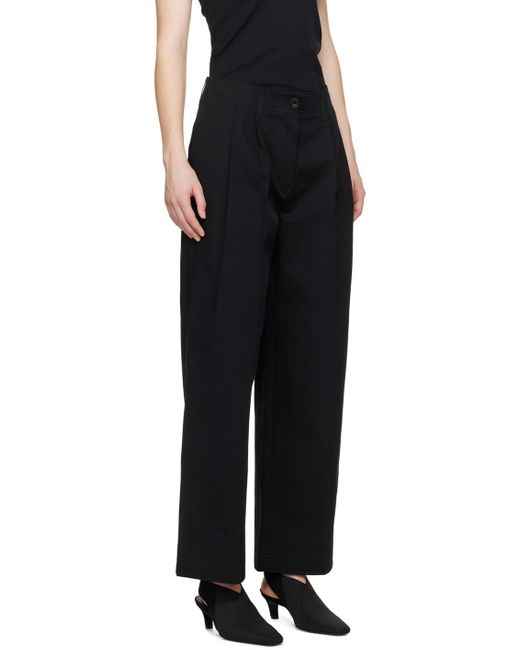 Pantalon décontracté noir Totême  en coloris Black