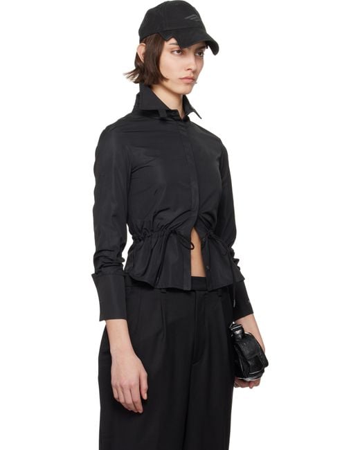 PROTOTYPES Black Shoelace Shirt