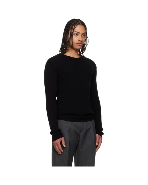 Our Legacy Black Compact Roundneck Sweater for men