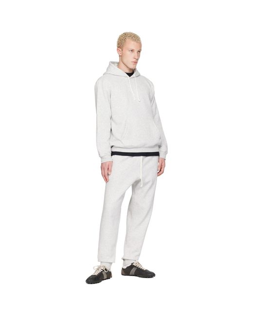 Pull À Capuche Gris Skims pour homme en coloris White