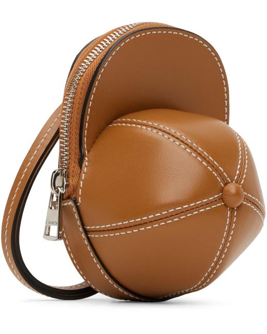 J.W. Anderson Brown Tan Mini Cap Bag for men