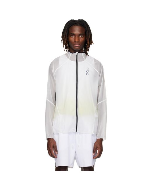 On Shoes White Zero Running Jacket for men