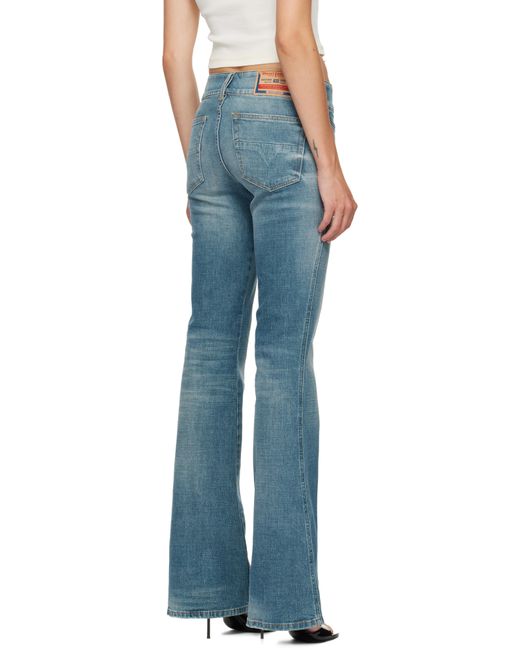 DIESEL ブルー D-Hush ブーツカット ジーンズ Blue