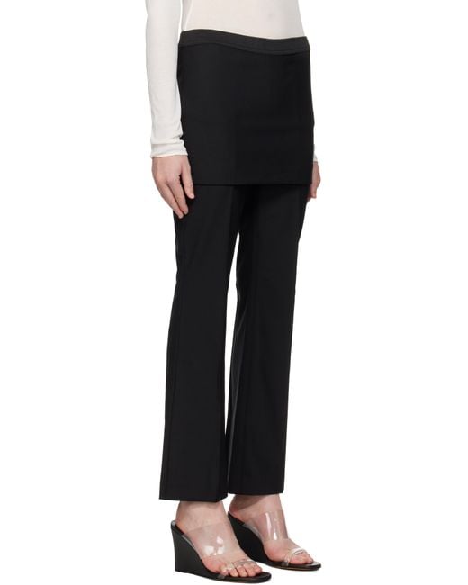 THE GARMENT ブラック Noah Crop Skirt トラウザーズ Black