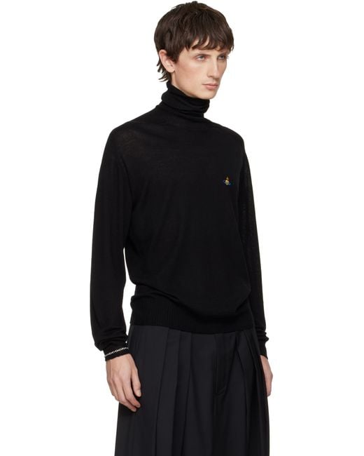 Vivienne Westwood Black Fisherman Turtleneck for men