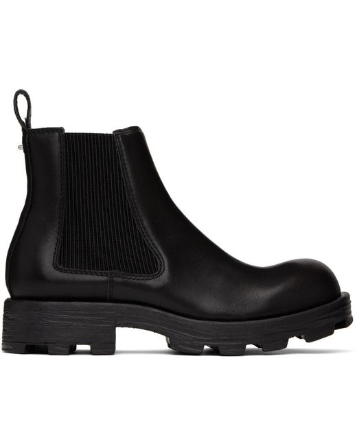 DIESEL Black ‘D-Hammer’ Chelsea Boots for men
