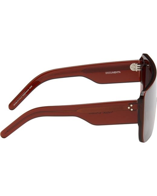 Rick Owens Gray Tower Documenta Sunglasses for men