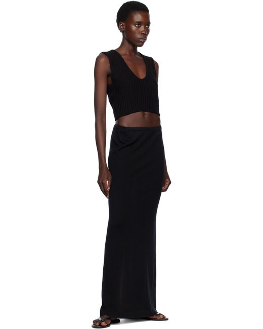 Lauren Manoogian Black Rack Shell Tank Top
