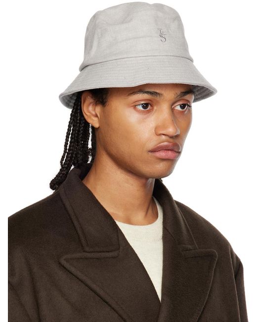 Frankie Shop Black Gray Frankie Bucket Hat for men