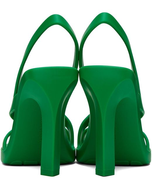 Bottega Veneta Green Jimbo Heeled Sandals