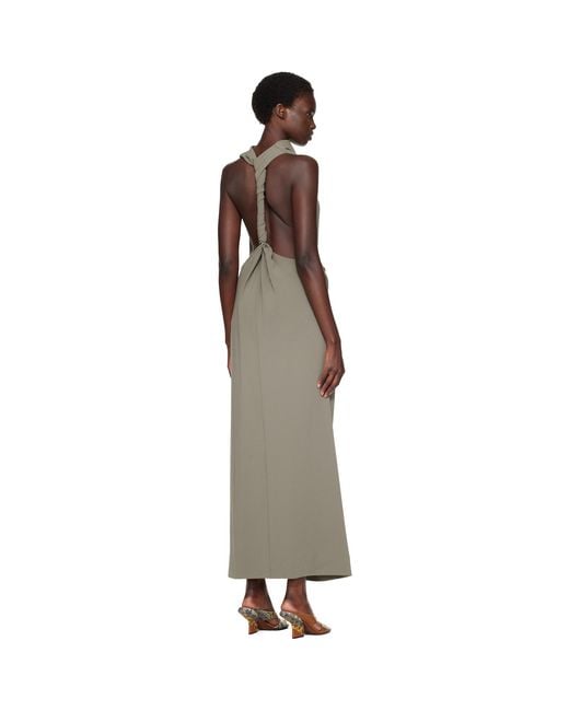 Proenza Schouler Brown Khaki Selena Maxi Dress